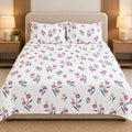 Soft Posy Bedsheet Set by Reet (white, pink, blue, floral)