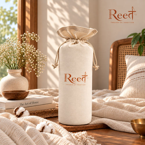 Reet cotton drawstring pouch packaging