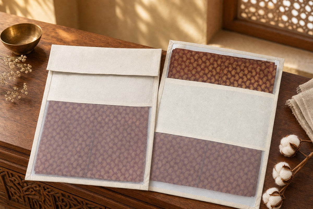 Cypress Pair (Sage Green) placemats set of 6 by Reet (table mats, 12 x 18 in) — packaging: cotton envelope with mesh window