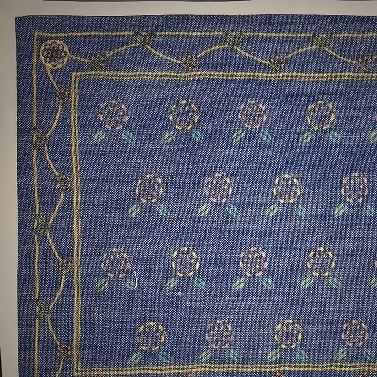 Night Buti (Blue) placemats set of 6 by Reet (table mats, 12 x 18 in) — fabric close-up