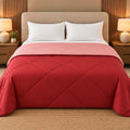 Crimson & Rose Sangam Reversible Comforter by Reet (red, pink) — front side