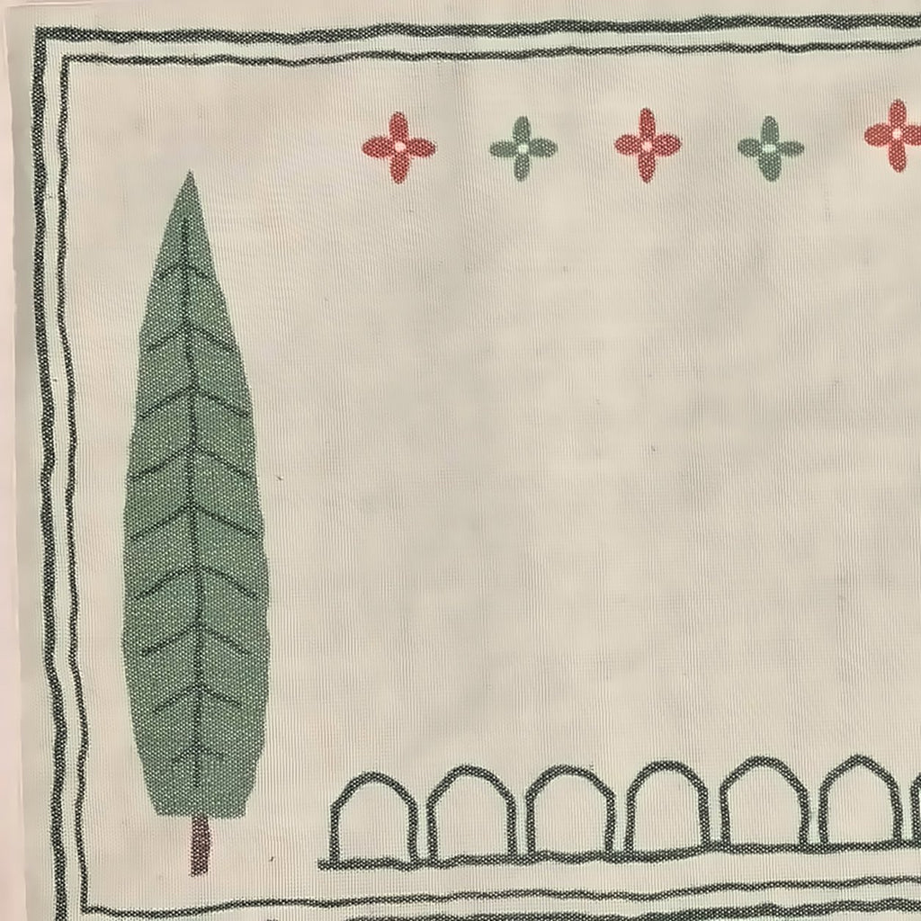 Cypress Pair (Sage Green) placemats set of 6 by Reet (table mats, 12 x 18 in) — fabric close-up