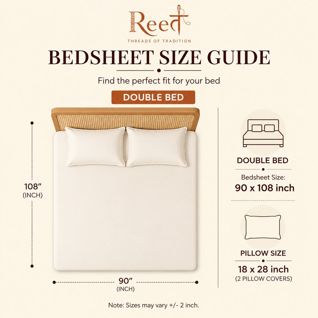 Reet bedsheet size guide