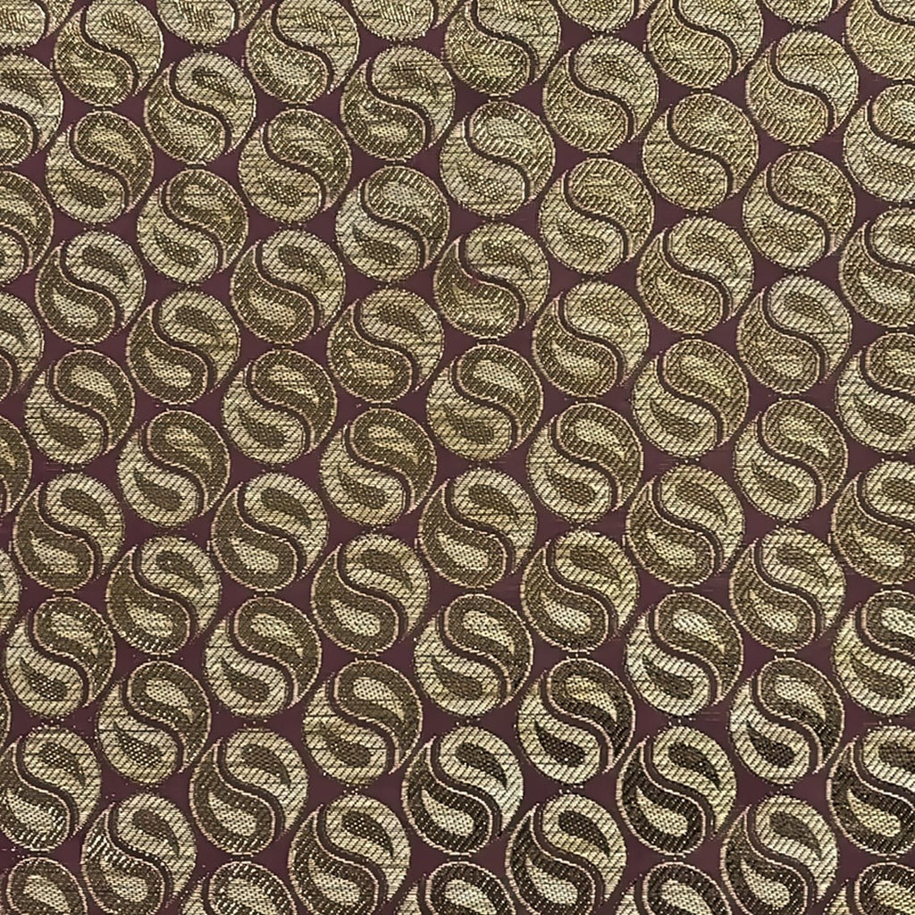 Lehar (Maroon) placemats set of 6 by Reet (table mats, 12 x 18 in) — fabric close-up