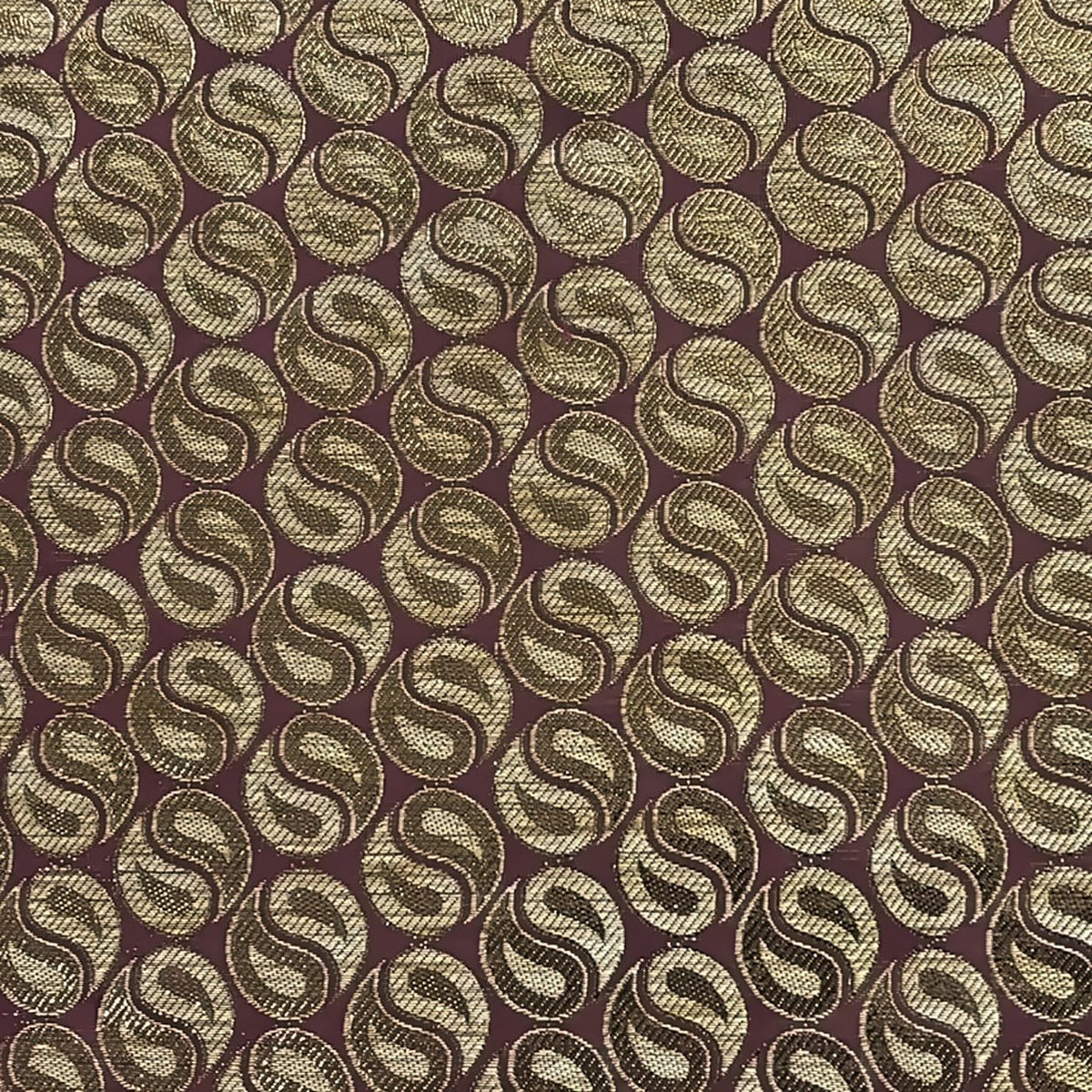 Lehar (Maroon) placemats set of 6 by Reet (table mats, 12 x 18 in) — fabric close-up